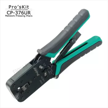 Плоскогубцы Pro'skit CP-376UR, вертикальные плоскогубцы для установки сетевых проводов, пластиковые, стальные, ручные инструменты для ремонта сетевых проводов