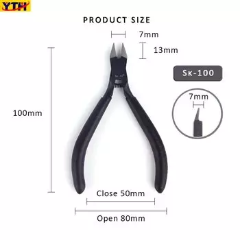 Плоскогубцы с загнутыми губками KUAIQU 3мм/5мм CRV