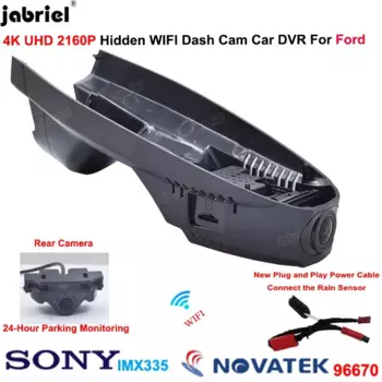 Plug and Play 4K Wi-Fi с двумя объективами Автомобильный видеорегистратор для Ford Escape mk2 mk3 c520 cx482 Для Ford Kuga mk2 mk3 c520 cx482