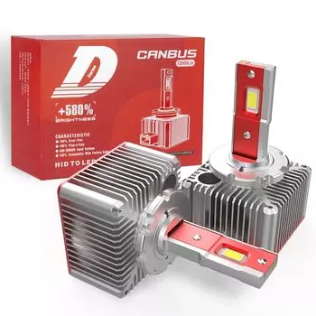 Plug and Play D1S D3S D2S светодиодный лампы для фар, замена оригинальных HID D4R D8S 70W Светодиодный лампа для фар