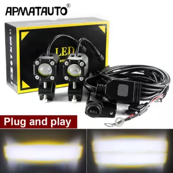 Plug & Play 16000lm 70w мотоциклетные светодиодные фары дальнего света мигающие противотуманные фары мотоциклетные вспомогательные прожекторы для BMW Cafe Racer