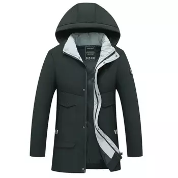 Плюс размер XXXL 4XL зимняя длинная Мужская парка с капюшоном водонепроницаемая Повседневная Pacthwork зимняя куртка мужская обычная теплая куртка на молнии