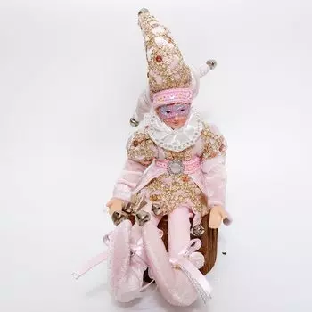 Плюшевая кукла эльф ABXMAS красная