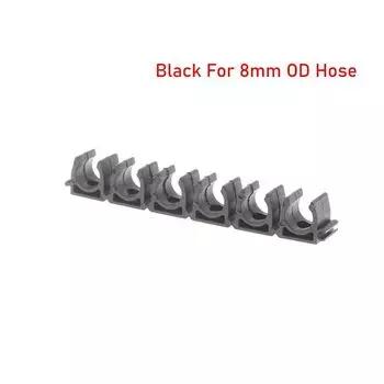 Хомут для труб TMA, нейлон, черный/белый, 4/6/8/10/12 мм