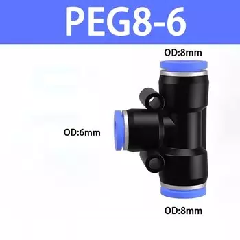 Пневматические быстросъемные фитинги Liyadu, Y-образный разъем, 4-12 мм