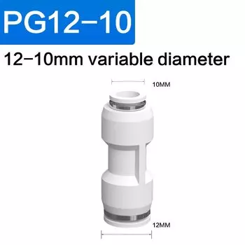 Пневматические фитинги Фитинг Пластиковый соединитель PU 4 мм 6 мм 8 мм 10 мм Для воздуха и воды Шланг Трубка Вставной прямой газ Быстрое соединение