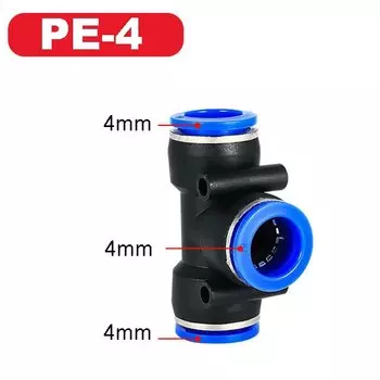Пневматические тройники LISM PE 4-16 мм