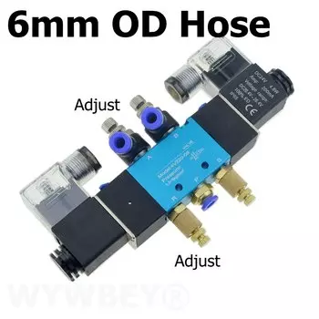 Пневматический электромагнитный клапан WYWBEY 5-ходовой 12В 24В 220В