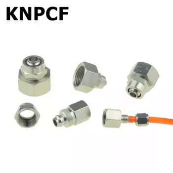 Пневматический быстросъемный соединитель WYWBEY, медное никелевое покрытие, 4-12 мм