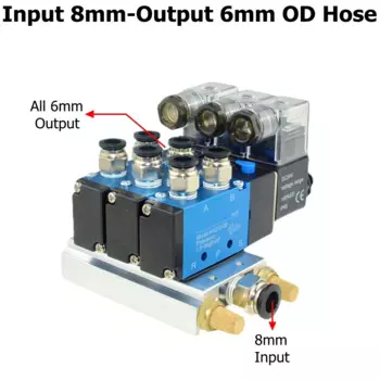 Пневматический клапан WYWBEY 4V210-08 12/24В 110/220В