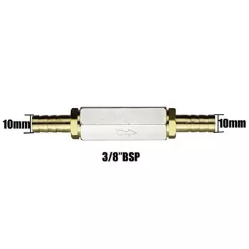 Пневматический обратный клапан, 6 мм, 8 мм, 10 мм, 1/4, наружный диаметр шланга, односторонний клапан, воздушный газ, односторонний латунный клапан, адаптер для освещения воздуха