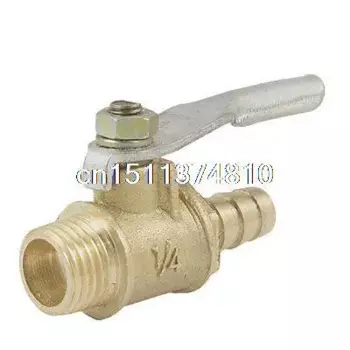 Пневматический шаровой кран с наружной резьбой 1/4 дюйма для шланга