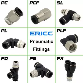 Пневматический воздушный соединитель, фитинг для ПК PCF PB PD PL PLF PX SL 4 мм 6 мм 8/10 мм, резьба 1/8 1/4 3/8 1/2, фитинги для шланга