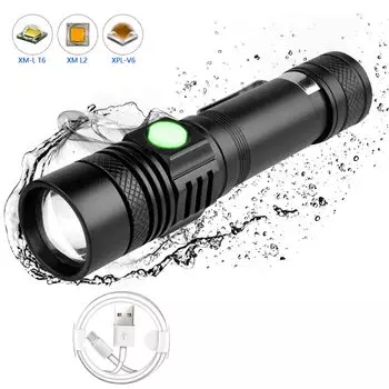 POCKETMAN фонарик черный алюминиевый 5000lm