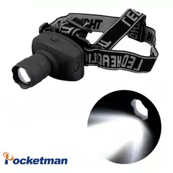 POCKETMAN налобный фонарь 1800 люмен черный