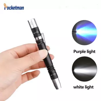 POCKETMAN Ультрафиолетовый фонарик 2 в 1