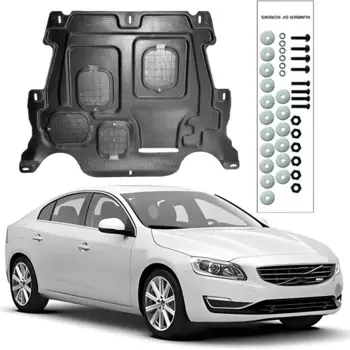 Под двигателем, брызговик, брызговик, крышка крыла, защита крыла для Volvo S60 2011-2018 2,0 T 3,0 T, автомобиль, черный