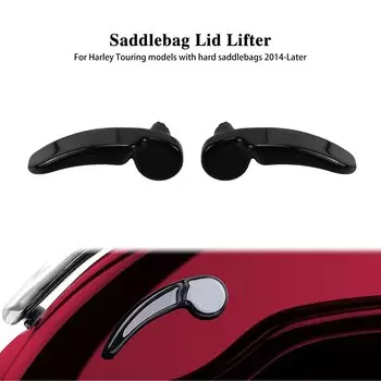 Подъемная крышка сиденья мотоцикла черный для Harley Touring Electra Street Glide Road King CVO Ultra Limited 2014-2023