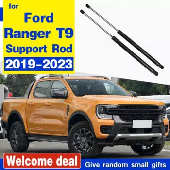 Подъемник капота автомобиля, газовый пружинный амортизатор для Ford Ranger T9 2019-2023, амортизационная распорка, опорный стержень, автомобильные аксессуары