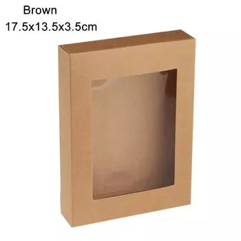 Подарочные коробки из крафт-бумаги Kraft Paper, 10 шт.