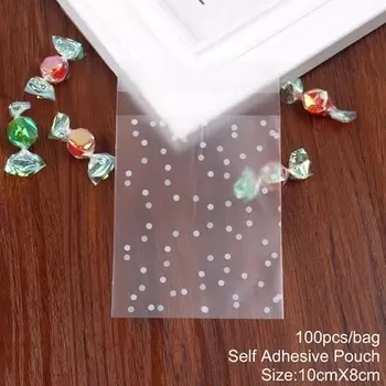 Подарочные пакеты FENGRISE прозрачные 100 шт