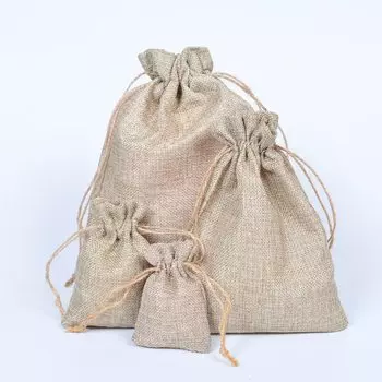 Подарочные пакеты из льна merylover 50 шт.