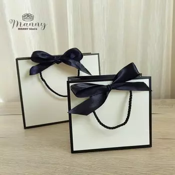 Подарочные пакеты manshii картон розовые 10 шт