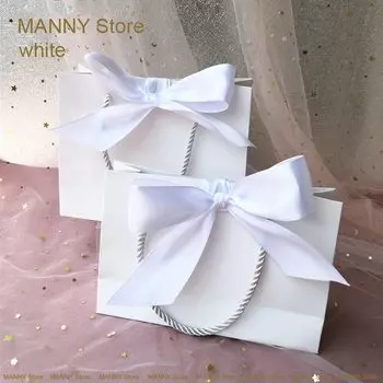 Подарочные пакеты Manshii картонные розовые 10 шт