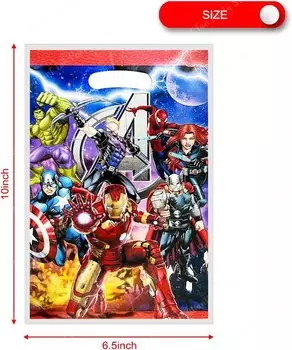 Подарочные пакеты Marvel, 10/20/30 шт.