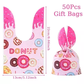 Подарочные пакеты PATIMATE с пончиком и кроликом