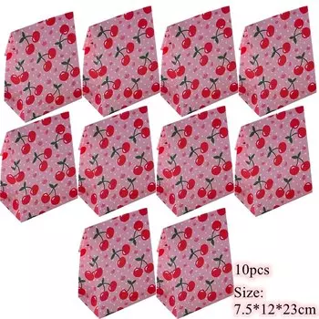 Подарочные пакеты с фруктами и конфетами