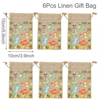 Подарочные пакеты животные джунгля 6 шт