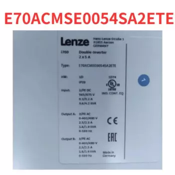 Подержанный одноосевой драйвер E70ACMSE0054SA2ETE, функция хорошо протестирована и быстро отправлена