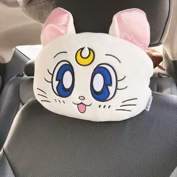 Подголовник Сейлор Мун, милый мультяшный защитный ремень безопасности, украшение салона автомобиля, подголовники из полипропилена и хлопка, детский подарок на день рождения
