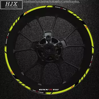 Подходит для 17-дюймовых колес Suzuki на мотоциклах, комплект декоративных колес GSX-R750 с наклейкой Gsxr 750r