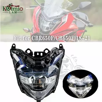 Подходит для 2018-2021 HONDA CBR650F CB650F передняя фара мотоцикла в сборе, светодиодная фара, головной свет CBR 650F CB 650F 2019 2020