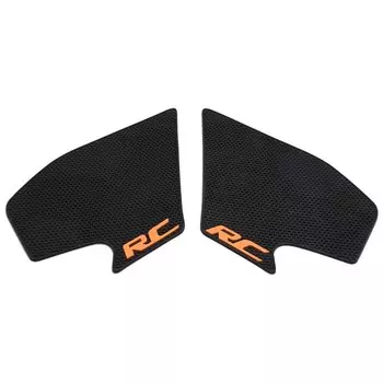 Подходит для 390RC RC390 RC 390, наклейки на мотоцикл, оранжевая резиновая накладка на бак, защитные наклейки, боковая защита для колена, нескользящая защита