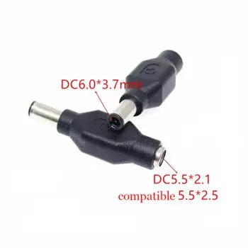 Подходит для адаптера питания ноутбука ASUS Flying Fortress 6/7/8 поколения DC5.5*2.1 «мама» на 6,0*3,7 мм «папа» с ленточным штифтом