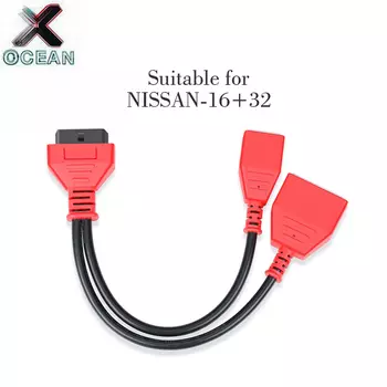Подходит для адаптера шлюза Nissan/Renault/Dacia 16 + 32 Sylphy Obd2 16-контактный кабель с добавлением ключа, безопасный шлюз без пароля