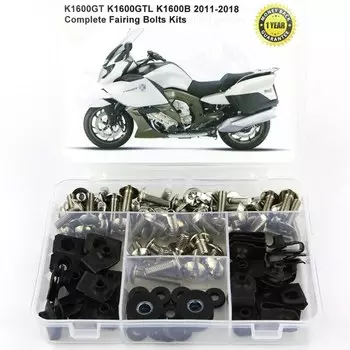 Подходит для BMW K1600GT K1600GTL K1600B 2011-2018 мотоциклетный полный комплект болтов обтекателя, гайки скорости, винты бокового покрытия, сталь