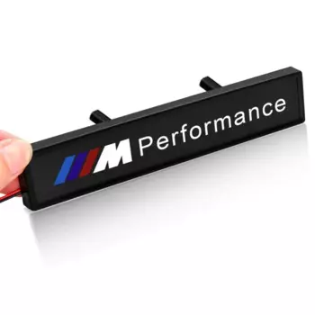 Подходит для BMW M стандарт 1, 2, 3, 5, 7 серии, спортивная сетка, светодиодная установка X1 X3 X5 M, светящийся логотип с подсветкой, декоративная фурнитура