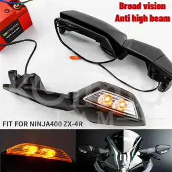 Подходит для бокового зеркала заднего вида мотоцикла, светодиодная лампа для KAWASAKI NINJA400 18-22/NINJA300 13-18/NINJA250 13-22