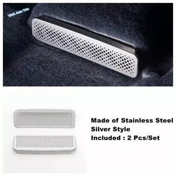 Подходит для Citroen C5X 2021-2024, серебристый, автоматический задний воздуховыпускной отверстие/переключатель освещения/крышка ящика для хранения перчаток, аксессуары из нержавеющей стали