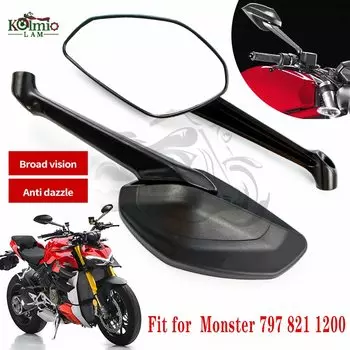 Подходит для DUCATI Monster 1200 821 аксессуары для мотоциклов боковое зеркало заднего вида 2014 - 2017 XDiavel демоel зеркало заднего вида