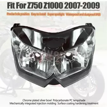 Подходит для фар KAWASAKI Z1000 2007-2009 Z750 2007-2012, индикатор переднего освещения, аксессуары для сборки фар мотоцикла