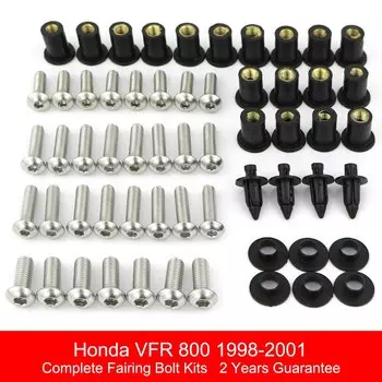Подходит для Honda VFR800 ST1300 CBR929RR GROM MSX125 CBR1000RR CBR600RR VFR800 NC700X, полный комплект болтов для мотоцикла
