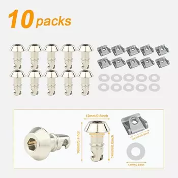 Подходит для Honda Yamaha Suzuki Kawasaki Ducati Aprilia Race обтекатели 14 мм быстроразъемная застежка D-RING 1/4 поворотная заклепка универсальная