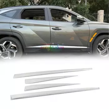 Подходит для HYUNDAI Tucson 2022 вверх нержавеющая Боковая дверь корпус молдинговая крышка отделка