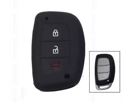 Подходит для HYUNDAI TUCSON IX35 i25 MISTRA ACCENT, 3-кнопочный силиконовый ключ, пульт дистанционного управления, чехол, чехол, брелок, аксессуары