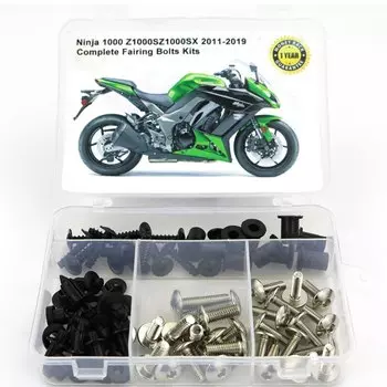 Подходит для Kawasaki Ninja1000 Z1000S Z1000SX 2011-2024, полный комплект болтов обтекателя, гайки, винты для бокового покрытия